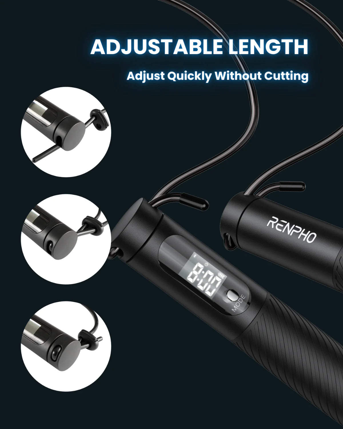 Smart Jump Rope with Cordless Ball Renpho AU