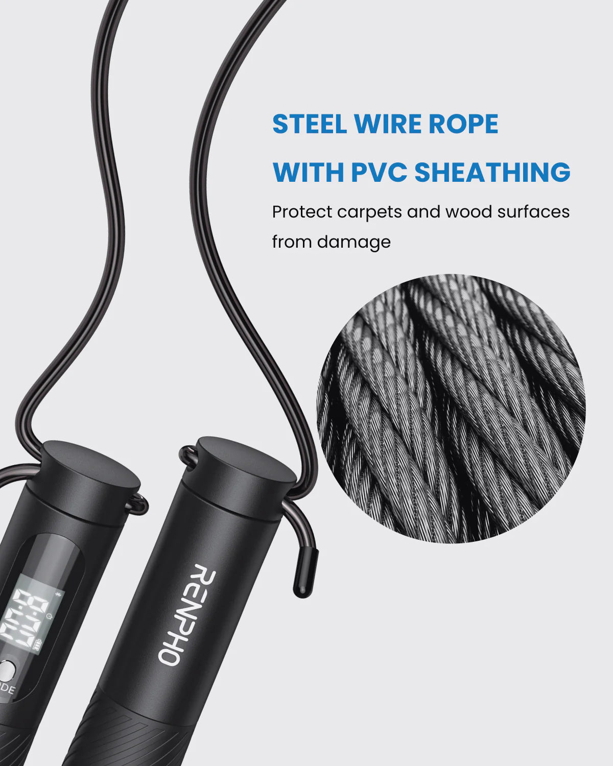 Smart Jump Rope with Cordless Ball Renpho AU