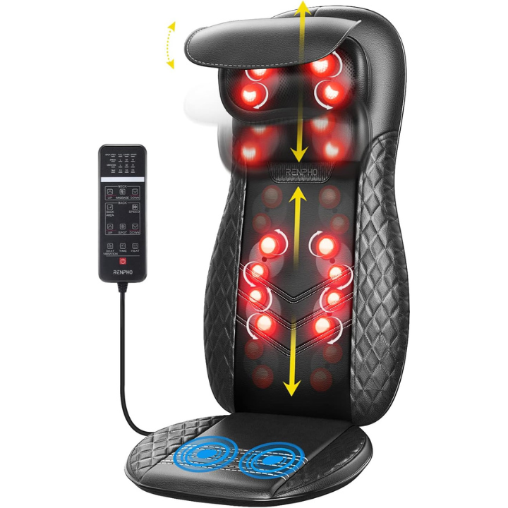 Shiatsu Neck & Back Seat Massage Chair Massager Renpho AU (A)