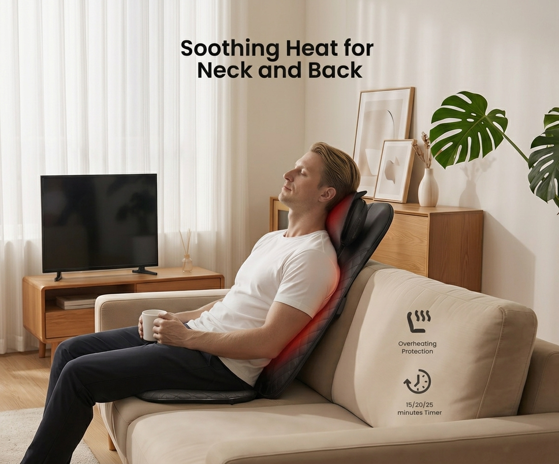Shiatsu Neck & Back Seat Massage Chair
