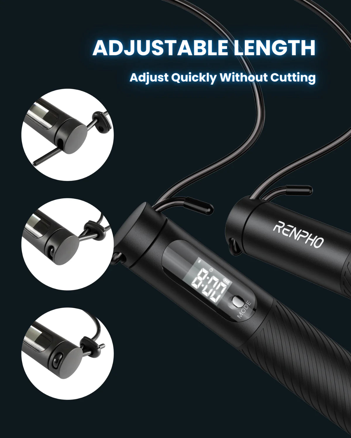 Smart Jump Rope with Cordless Ball Renpho AU 