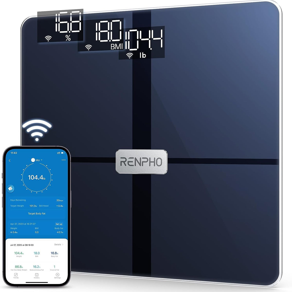 WYZE SCALE - Bluetooth Smart Body Composition Monitor for Android+