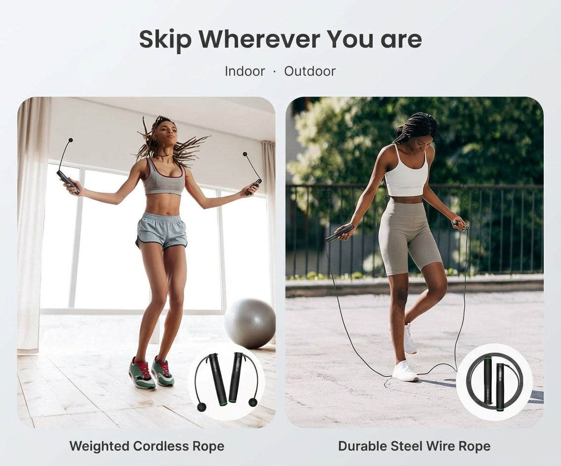 Smart Jump Rope with Cordless Ball